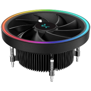 Кулер для процессора DEEPCOOL UL551 черный,(только сокет 1700), 136 мм, алюминий, 1800 об/мин, 26.8 дБ, 4 pin, 95 Вт, 71 мм