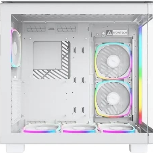 Компьютерный корпус Montech King 95 Pro белый без БП ATX 4x120мм 2x140мм 2xUSB3.0 1xUSB3.1 audio bott PSU