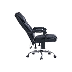 Кресло офисное Cactus CS-CHR-OC02M-BK черный, эко.кожа, крестов. сталь