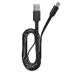 Кабель Maxvi MC-01F black USB-A - microUSB, 2A Плоский кабель, ток макс. нагрузки 2А, макс. напряжение 5V; стандарт USB 2.0; длина 1м, материал PVC, черный