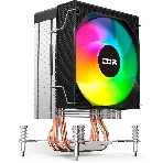 Кулер для процессора CBR CBR-CC-3160-RGB-PWM Al+Cu, 3 heat pipes, Socket 775/1366/1155/1156/1150/1151/1200/1700/AM2/АМ2+/АМ3/AM3+/FM1/FM2/AM4/AM5, TDP 160W, 90mm Fan, 2600RPM, HB, RGB, PWM, 32db