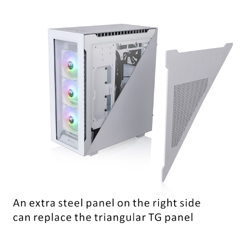 Компьютерный корпус Thermaltake Divider 500 TG Snow ARGb CA-1T4-00M6WN-01 White/Win/SPCC/Tempered Glass*4/120мм ARGb Fan*3/120мм Standard Fan*1 (527897)