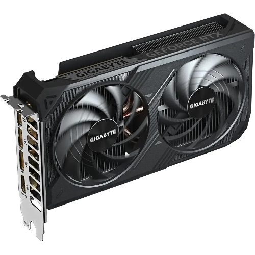 Видеокарта Gigabyte GeForce RTX 5060 Ti Windforce OC, NVIDIA RTX 5060 Ti, 8 ГБ GDDR7, 128 бит, PCI-e 5.0, 1xHDMI, 3xDP, 2587 МГц