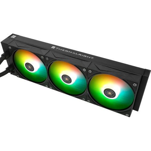 Водяное охлаждение для процессора Thermalright Grand Vision 360 (360mm, LED, Black, ARGB/Fans: 3x120mm, 80.45CFM, 29.4dBA, 2150RPM/Pump height 72.5mm, 6400RPM, Rad thickness 27mm/S: 1700, 1200, 1851, 115X, 2011, 2066, AM5, AM4)