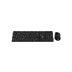 Комплект клавиатура и мышь ABR KW814 черный, интерфейс USB, беспроводной, 2.4G, RU/EN