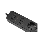 Удлинитель с USB зарядкой HARPER UCH-315 черный
