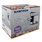 Мясорубка электрическая Samtron MG-105 серебристый , 1600 Вт, 1.6 кг/мин, реверс, защита от перегрузки, насадки - 8