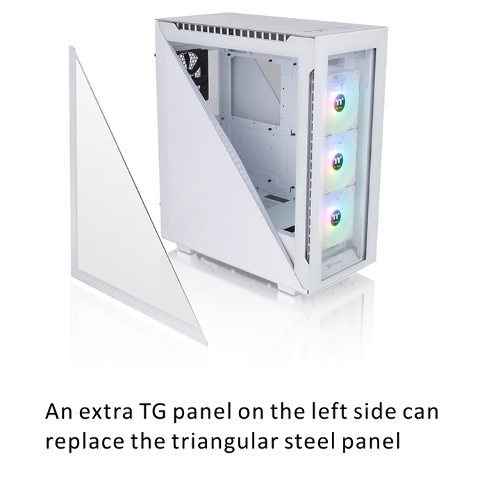 Компьютерный корпус Thermaltake Divider 500 TG Snow ARGb CA-1T4-00M6WN-01 White/Win/SPCC/Tempered Glass*4/120мм ARGb Fan*3/120мм Standard Fan*1 (527897)