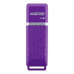Флешка USB Smartbuy Quartz Violet (SB64GBQZ-V), 64Gb, USB 2.0, R/W 25/15, фиолетовый