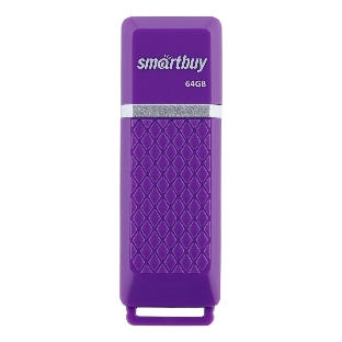 Флешка USB Smartbuy Quartz Violet (SB64GBQZ-V), 64Gb, USB 2.0, R/W 25/15, фиолетовый