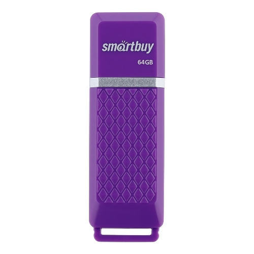 Флешка USB Smartbuy Quartz Violet (SB64GBQZ-V), 64Gb, USB 2.0, R/W 25/15, фиолетовый