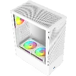 Компьютерный корпус ACD Citadel 108W ATX, Type-C + 2XUSB ports + HD audio combo, Mesh, TG, белый