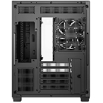 Компьютерный корпус Deepcool CG330 3F без БП, боковое окно (панорама), 3x120мм ARGB PWM вентилятора, черный, mATX
