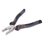Комбинированные плоскогубцы Deli DL0004 180 мм, Cr-V, эксцентриковый шарнир, антикоррозийное покрытие, трехкомпонентная прорезиненная рукоять