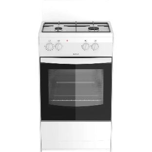 Плита комбинированная Darina S KM 521 300 W белый/черный, конфорок 2 шт, духовка 45 л, 50 см x 85 см x 45 см