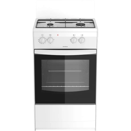 Плита комбинированная Darina S KM 521 300 W белый/черный, конфорок 2 шт, духовка 45 л, 50 см x 85 см x 45 см