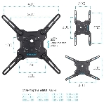 Кронштейн Kromax OPTIMA-407 серый