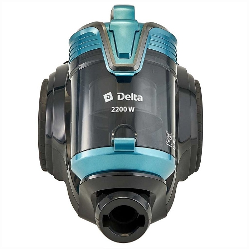 Пылесос DELTA DL-0852 черный/бирюзовый, 350/2200 Вт, уборка сухая, пылесборник контейнер, 4 л