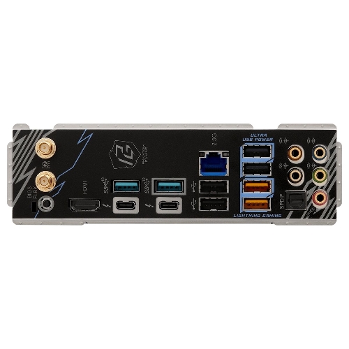 Материнская плата ASRock Phantom Gaming Z890 LIGHTNING WIFI, LGA 1851, Intel Z890, 4xDDR5, 4xSATA, 4xM.2, 1xPCIe 5.0 x16, 1xPCIe 4.0 x4, 1xUSB-C Thunderbolt 4, 2xUSB-A 3.2 Gen 2, 4xUSB-A 3.2 Gen 1, 1xHDMI, 1x2.5Gb LAN, 5x3.5 мм, 7.1, ATX