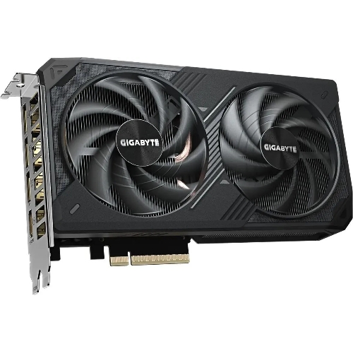 Видеокарта Gigabyte GeForce RTX 5060 Ti Windforce OC, NVIDIA RTX 5060 Ti, 8 ГБ GDDR7, 128 бит, PCI-e 5.0, 1xHDMI, 3xDP, 2587 МГц