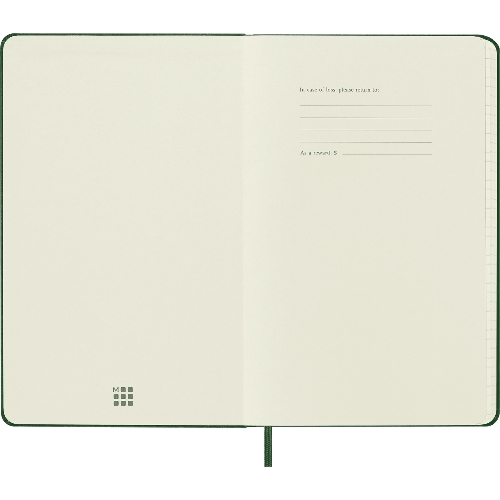 Блокнот Moleskine CLASSIC QP061K15 Large 130х210 мм, 240 страниц, клетка, твердая обложка, зеленый