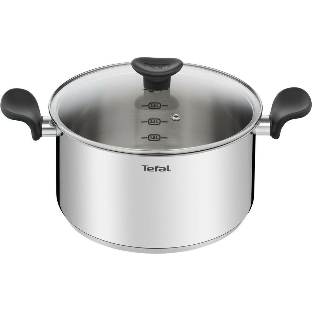 Кастрюля Tefal Primary E3084674 5.2 л. d=24 см (с крышкой) стальной (2100120958)