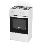 Плита комбинированная Darina S KM 521 300 W белый/черный, конфорок 2 шт, духовка 45 л, 50 см x 85 см x 45 см