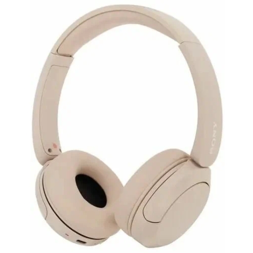 Беспроводные наушники Sony WH-CH520 бежевый, накладные, Bluetooth, быстрая зарядка, до 50 ч