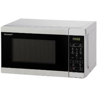 Микроволновая печь Sharp R-2800RSL серебристый, 20 л, 800 Вт, переключатели - сенсор