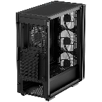 Компьютерный корпус Deepcool MATREXX 55 V4 без БП, боковое окно (закаленное стекло), 3xARGb LED 140мм вентилятора спереди, 1xARGb LED 120мм вентилятор сзади, черный, ATX