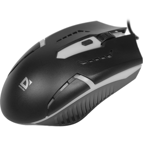 Мышь проводная Defender Hit MB-601 черный, 1200 dpi, USB, кнопки - 4
