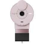 Веб-камера Logitech Brio 300 1920x1080, 30 кадр/с, USB Type-C, микрофон (шумоподавление), автоматическая фокусировка, автоосвещение, универсальное крепление розовый