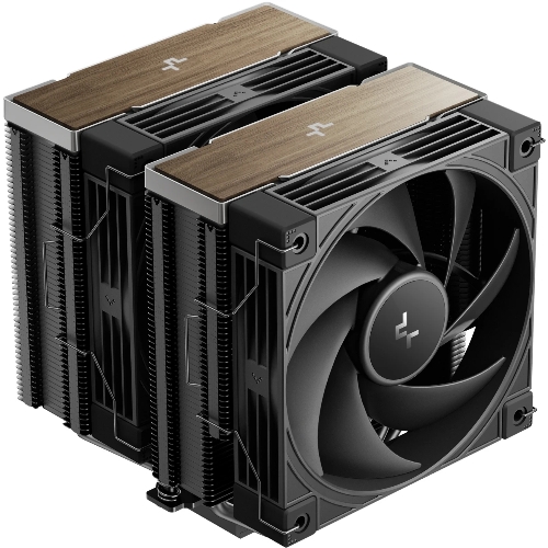 Кулер для процессора DEEPCOOL AK620 G2 LGA1851/1700/1200/115X/AM5/AM4 (8шт/кор, TDP 260W, PWM, DUAL Fan 120мм, 6 тепл. трубок, Copper Base, Wood-grain top cover, черный) RET (R-AK620G2-BKNNMN-GJD)
