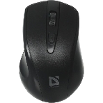 Мышь беспроводная Defender Datum MM-265 черный, 1600 dpi, радиоканал, USB, кнопки - 4