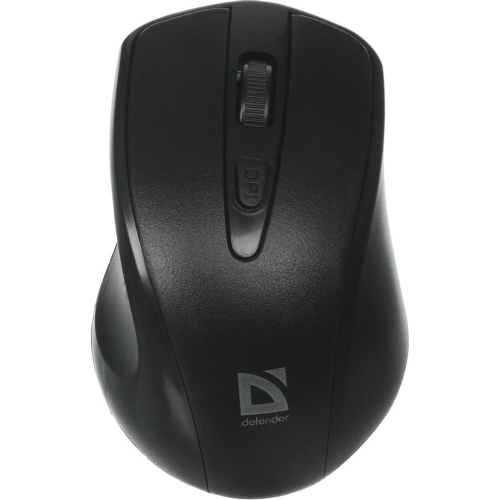 Мышь беспроводная Defender Datum MM-265 черный, 1600 dpi, радиоканал, USB, кнопки - 4