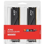 Оперативная память XPG Lancer Blade, DDR5, 32GB (2x16GB), 6000MHz, CL30, DIMM, с радиаторами, RGB, черный