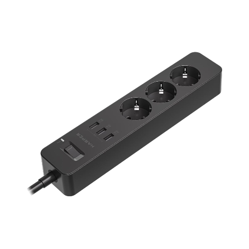Удлинитель с USB зарядкой HARPER UCH-315 черный
