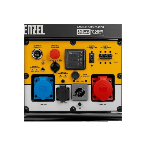 Электрогенератор бензиновый Denzel PS-120EAD-3, 12 кВт, 110 дБ, 180 кг