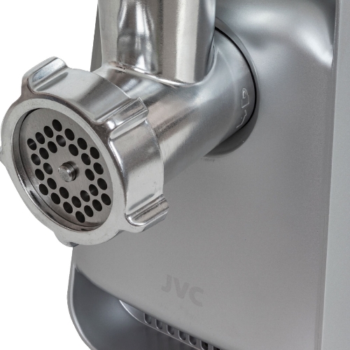 Мясорубка электрическая JVC JK-MG124 белый, 2000 Вт, 2.0 кг/мин, реверс, защита от перегрузки, насадки - 4
