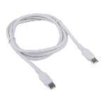 Кабель USB2.0 Cablexpert CC-USB2-CMCM-100-1M-W, Type-C/Type-C, 5A, 100Вт, PD/QC3.0, медь, 1м, белый, пакет
