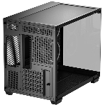 Компьютерный корпус Deepcool CG330 3F без БП, боковое окно (панорама), 3x120мм ARGB PWM вентилятора, черный, mATX