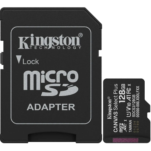 Флеш карта microSDXC 128Gb Kingston SDCS3/128Gb Canvas Select Plus + adapter
