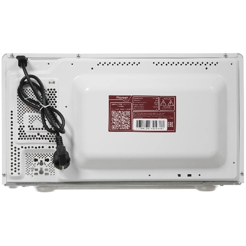 Микроволновая печь Pioneer MW356S белый, 23 л, 800 Вт, переключатели - сенсор, поворотный механизм