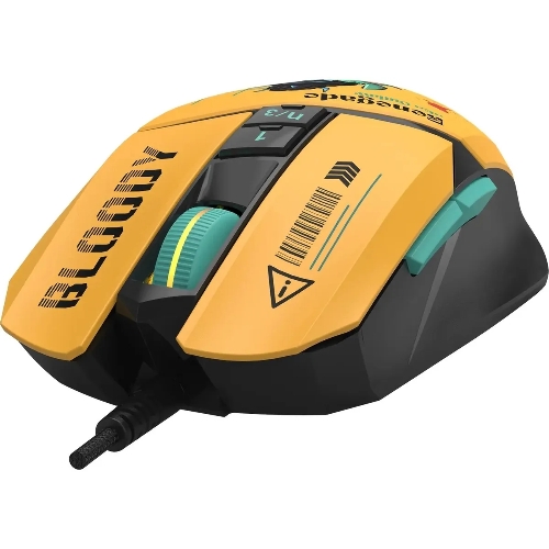Мышь проводная A4Tech Bloody W63 Max Renegade желтый, 12000 dpi, USB, кнопки - 7