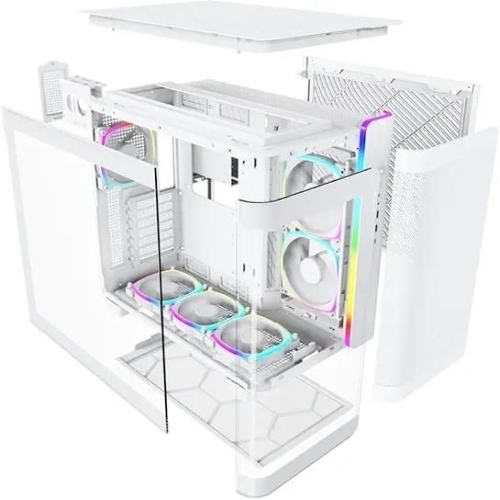 Компьютерный корпус Montech King 95 Pro белый без БП ATX 4x120мм 2x140мм 2xUSB3.0 1xUSB3.1 audio bott PSU