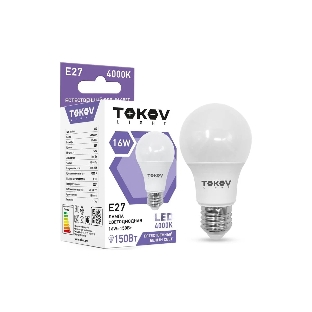 Лампа светодиодная TOKOV ELECTRIC 16 Вт А60 4000К Е27 176-264В