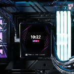 Водяное охлаждение для процессора Thermalright Grand Vision 240 (240mm, LED, Black, ARGB/Fans: 2x120mm, 80.45CFM, 29.4dBA, 2150RPM/Pump height 72.5mm, 6400RPM, Rad thickness 27mm/S: 1700, 1200, 1851, 115X, 2011, 2066, AM5, AM4)