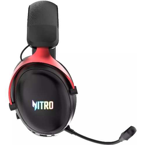 Гарнитура Acer OHR401 чёрный, беспроводная + проводная, USB/Bluetooth/mini jack 3.5 мм, до 55 ч, подсветка