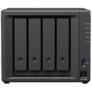 Сетевое хранилище Synology DiskStation DS425+ черный (Intel J4125/2Gb/4(3.5