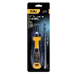 Двухсторонняя отвертка с трещеткой Deli DL626011 PH2+SL6x180 мм 6/PH2x180мм. Материал биты: Cr-V. Общая длина: 180-230 мм. Диаметр хвостовика: 6,3 мм.